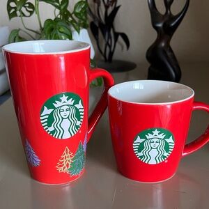 Starbucks Festive Red Mug 2020  Duo